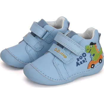 Chlapecké polobotky DDstep Kožené boty D.D.step S015-41882 Sky Blue Velikost: 20