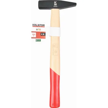 Kladivo KRTH90003 - Zámečnické kladivo 300g Dřevěná rukojeť KREATOR