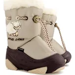 Dětské sněhule Demar LITTLE LAMB a béžová Velikost: 28/29