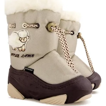 Dívčí sněhule Dětské sněhule Demar LITTLE LAMB a béžová Velikost: 28/29