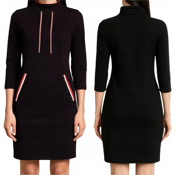 Dámské šaty EModne šaty pro běžné nošení, teplákové, midi, univerzální velikost