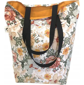 OBOUSTRANNÁ VELKÁ taška BAVLNA nákupní taška shopperka MÓDNÍ