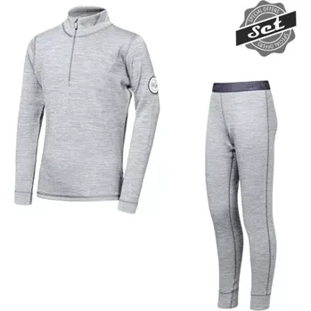 Set dětského termoprádla Set funkčního prádla Sensor MERINO BOLD dětský cool gray 100