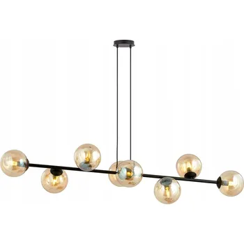 ROSSI 8 BL MIODOWY Závěsné svítidlo Ocel lakovaná. sklo Černá 10W MAX LED