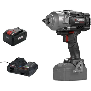 PARKSIDE PERFORMANCE® Aku rázový utahovák 1/2″ PASSP 20-Li C4, Smart 8 Ah