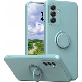 Pouzdro na mobilní telefon Zadní Kryt RCBR pro Samsung Galaxy A54 5G SILICON RING CASE tyrkysový