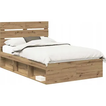 Postel Rámeček postele Dub řemeslný 120 x 190 cm Masivní borovicové dřevo