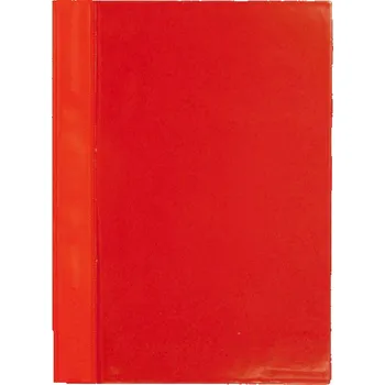 Karton P+P Rychlovazač A4 plastový s kapsou - červená 30492