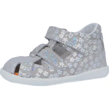 Dívčí sandály Jonap kožené sandálky 041 S šedá kytka Velikost: 18