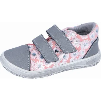 Dívčí tenisky Jonap barefoot boty B16SV SLIM růžová kytka Velikost: 24