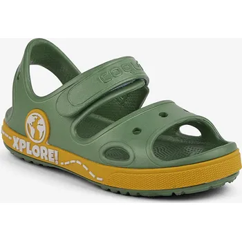 Chlapecké sandály Sandálky Coqui YOGI Moss green/Amber yellow Velikost: 25/26