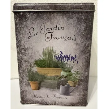 Dóza na potraviny Plechová dóza - plechovka Herbes de Provence - levandule