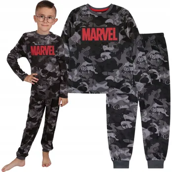Dětská móda MARVEL chlapecké pyžamo s dlouhým rukávem, velikost 128 cm