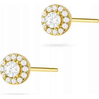 Náušnice STŘÍBRNÉ Dámské NÁUŠNICE ryzost 925 Puzety Kroužky se Zirkony