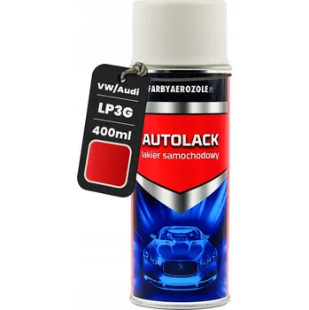 Barva ve spreji HOTOVÝ SPREJ 400ml Akrylový lak pro VW Audi Seat LP3G Flashrot Červená