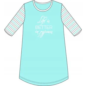 Dámská noční košile Noční košile Cornette 486/273 s 3/4 rukávem nad kolena, velikost M