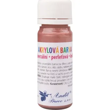 Výtvarná barva Akrylové barvy 15 g, LESK + PERLEŤ Hnědá