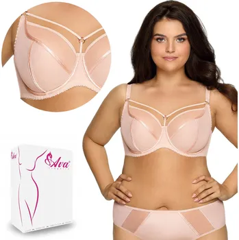 Podprsenka Ava podprsenka s měkkými košíčky hnědá velikost 70C