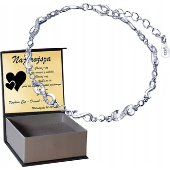 Náramek Stříbrný náramek Infinity Celebrytka Stříbro 925