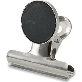Kancelářská sponka Sakota Klipy kovové stříbrné - 50 mm + magnet 80480