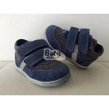 Chlapecké polobotky Jonap kožené boty 051SV light modrošedá Velikost: 18