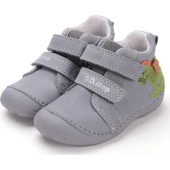 Dívčí obuv DDstep Kožené boty D.D.step S015-52617B Dark Grey Velikost: 24