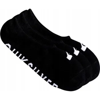 Pánské ponožky Quiksilver Ponožky Liner 3 páry černá barva velikost 40-45