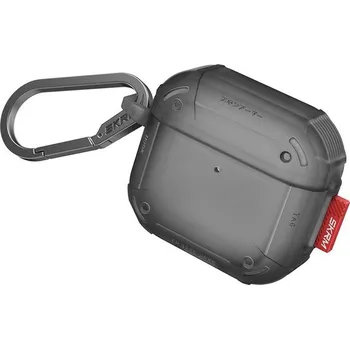 Pouzdro na mobilní telefon SKINARMA Mecha CE pouzdro pro AirPods 4 kouřové