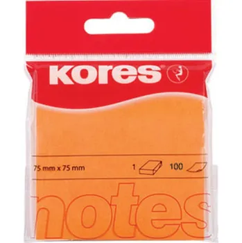 Samolepící bloček Kores Samolepicí bloček Kores neon - oranžová 67886