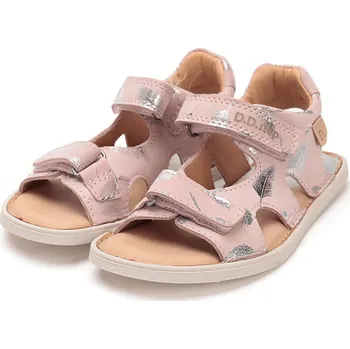 Dívčí sandály DDstep Kožené Barefoot sandálky D.D.step G076-51995C Pink Velikost: 29