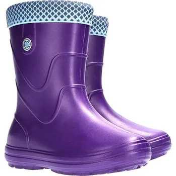 Chlapecké holínky Demar VIBES 0320 G fialová dětské zateplené holínky Velikost: 24/25