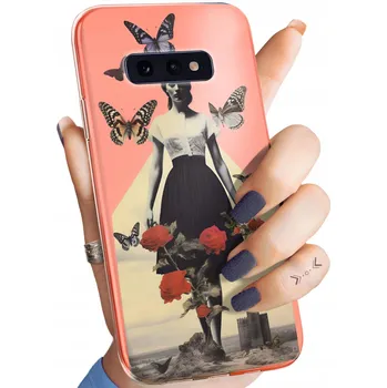 Pouzdro na mobilní telefon Zadní Kryt Hello Case pro Samsung Galaxy S10e béžový