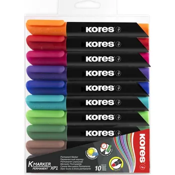 Kancelář Kores Popisovač Kores K-Marker Permanent - sada 10 ks / kulatý hrot 81763