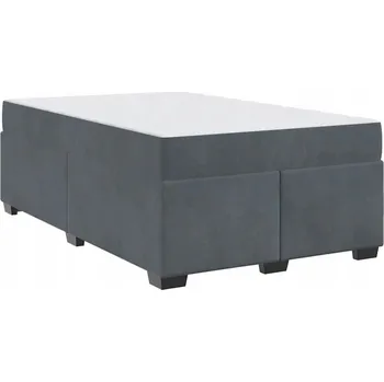 Ložnice Rám postele s matrací tmavě šedý 120 x 190 cm Samet