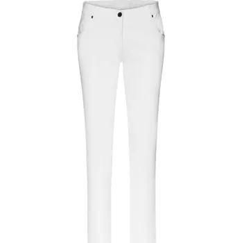 Dámské kalhoty James & Nicholson (Daiber) Dámské strečové kalhoty JN3001 - Bílá | 38