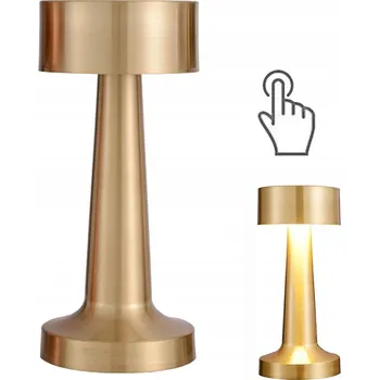 Lampička NOČNÍ LAMPA LAMPA STOŁOWA LED BEZDRÁTOVÁ DOTYKOVÁ KOVOVÁ PŘENOSNÁ