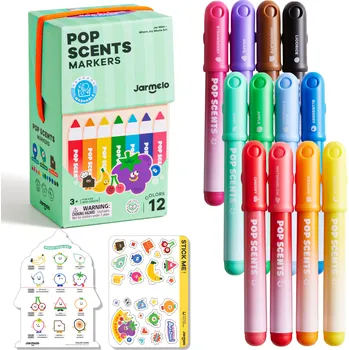 kreativní sada Jarmelo Fixy Smyvatelné s vůní 12 ks