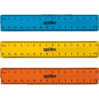 pravítka Pravítko SPOKO 15 cm - mix Spoko