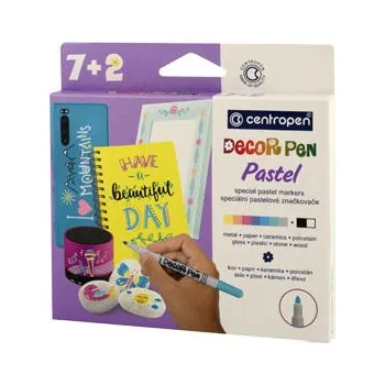 Kancelářské potřeby centropen Popisovač Centropen DECOR PEN Pastel 2738 / 7+2 265984