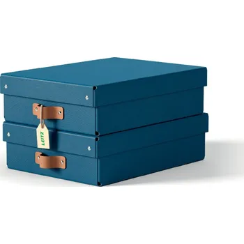 Archivační box Leitz Úložný box Leitz Puro M nízký - modrá / 2 ks 602662