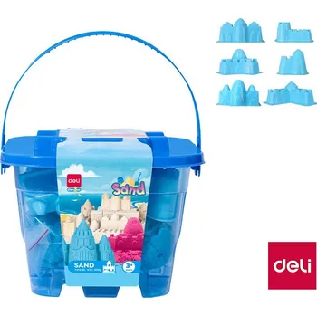 kinetický písek Deli Písek kinetický DELI 500 g - modrá 544831