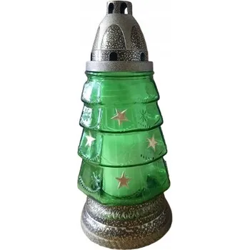 Svíčka Vánoční Hřbitovní Svíčka se zlatými hvězdami R-85m