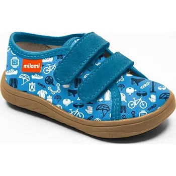 Chlapecké tenisky Barefoot plátěnky Milami BF3 MAC41 06A Blue Velikost: 23