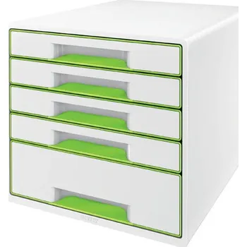 Archivační box WOW Leitz Zásuvkový box Leitz WOW - 4+1 zásuvky / zelená 32597