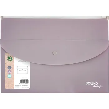 Spoko Spisové desky se zipemSpoko ReLeaf Soft touch - A4+ / levandulová 502483