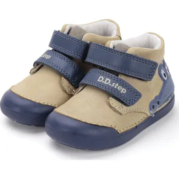Chlapecká obuv DDstep Kožené boty D.D.step S066-52509 Cream Velikost: 24