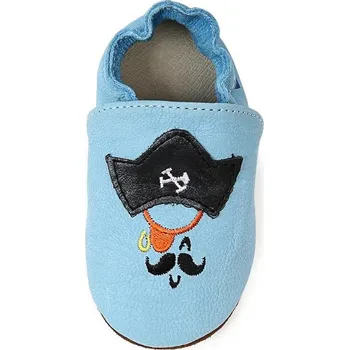 Capáčky DDstep Kožené capáčky D.D.step K1596-3 Sky Blue Velikost: S