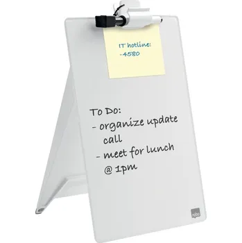 Kancelářský nábytek Nobo Stolní skleněný flipchart na poznámky - 216 x 297 x 30 cm 393509