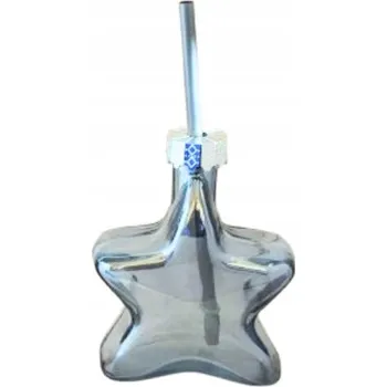 Sklenice Sklenice s brčkem na nápoje STAR Silver Star 200 Ml