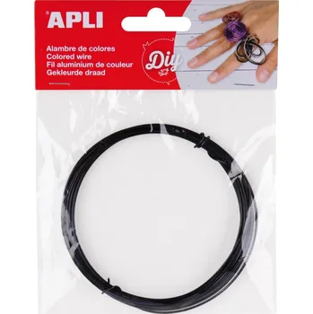 Hobby drát Modelovací drát APLI černý / šířka 1,5mm / délka 5m